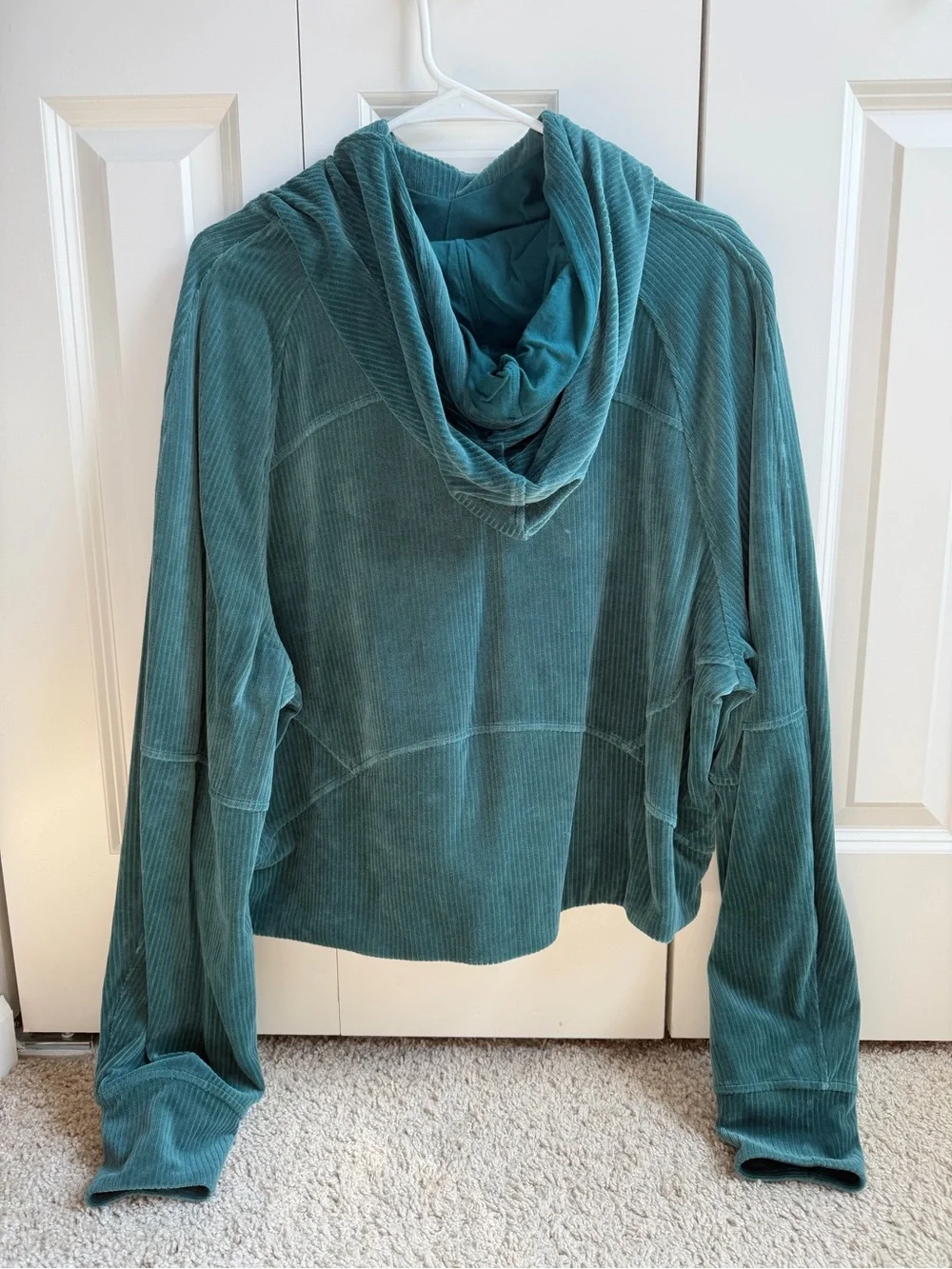 Lululemon Scuba Oversized Hoodie *Velvet Cord Storm Teal
